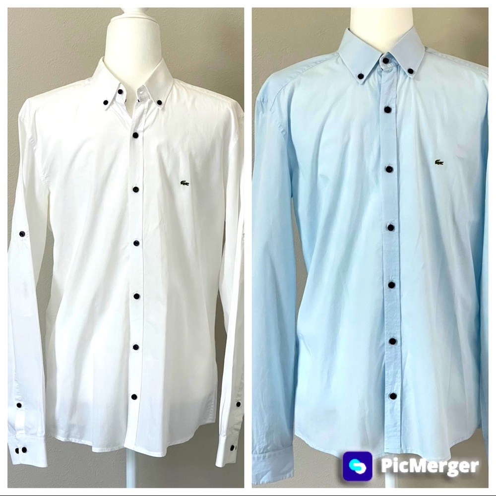 Lacoste Men’s Slim Fit Shirts 39 - 2 pieces
